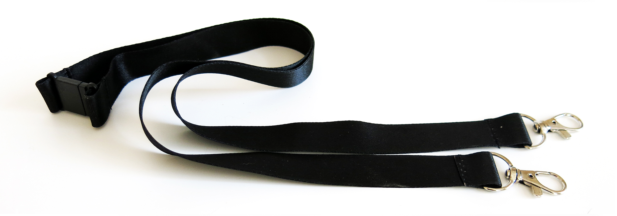 Double Clip Breakaway Cloth Lanyard
